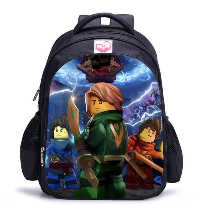 Lego Ninjago Seizoen 5 Cartoon Print Zwarte Rugzak black - medium
