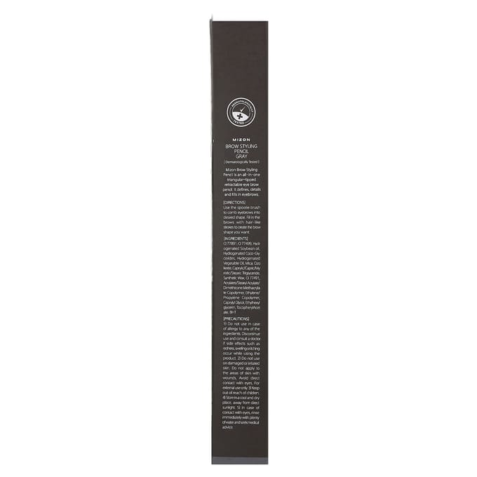 Mizon wenkbrauwpotlood, grijs, 0,35 g (0,01 oz) black