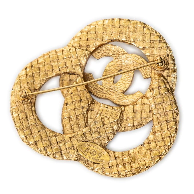 CC Woven Brooch  Broche