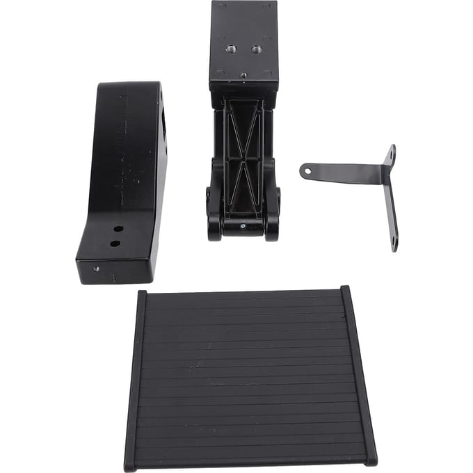 Marchepied Rétractable 82214245AD Métal Capacité de Charge 300lbs Structure Robuste Marchepied Arrière de Benne black
