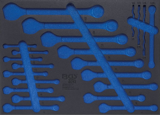 BGS Werkstattwageninleg 3/3 leeg voor Art. 4012 - 4012-5