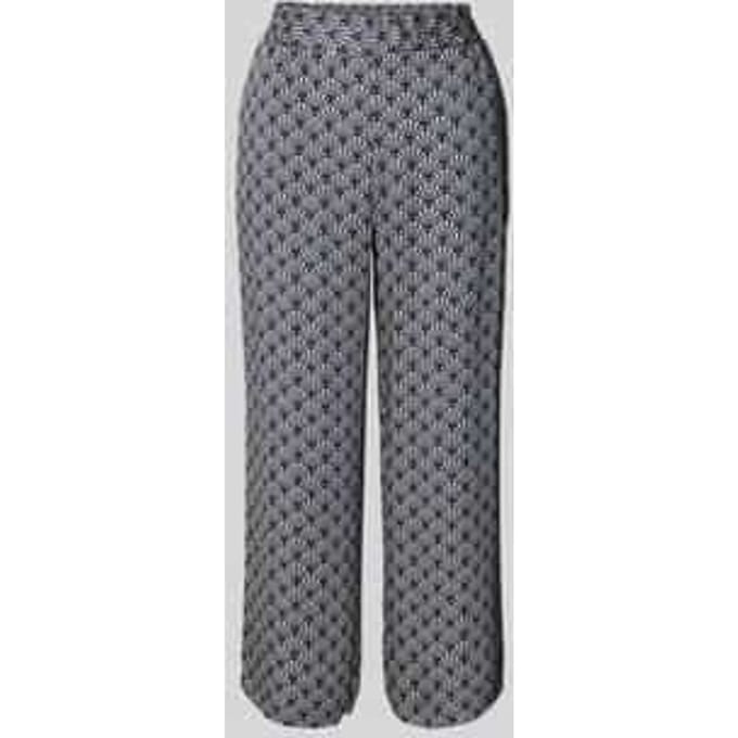 Straight leg stoffen broek met verkort model