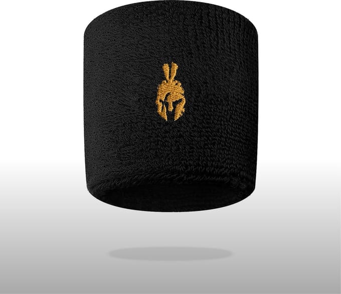 Gladiator Manicae Zweetband pols, zwart