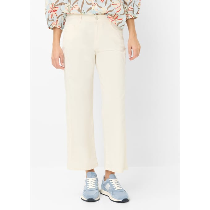 Brax Dames Culotte  Style MAINE S OFFWHITE, crèmewit, maat 38