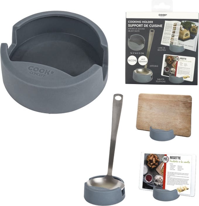 Lepelsteun plank en plank silicone, 2-voudig assorti