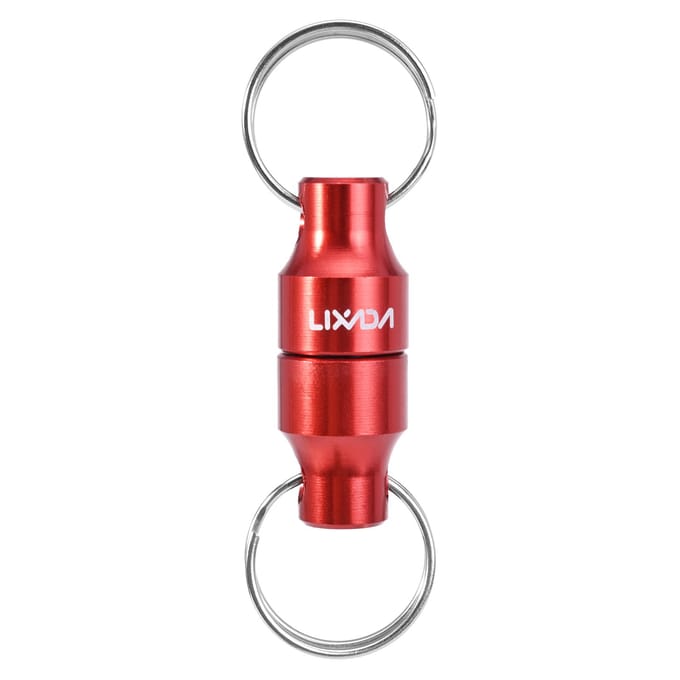Lixada Vliegvissen Magnetische Net Release Houder Keeper Magneet Clip Landing Net Connector 1pc rood