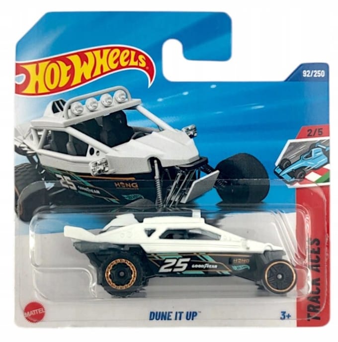 Hot Wheels Dune It Up 92/250 Track Aces Auto - Wit/Zwart
