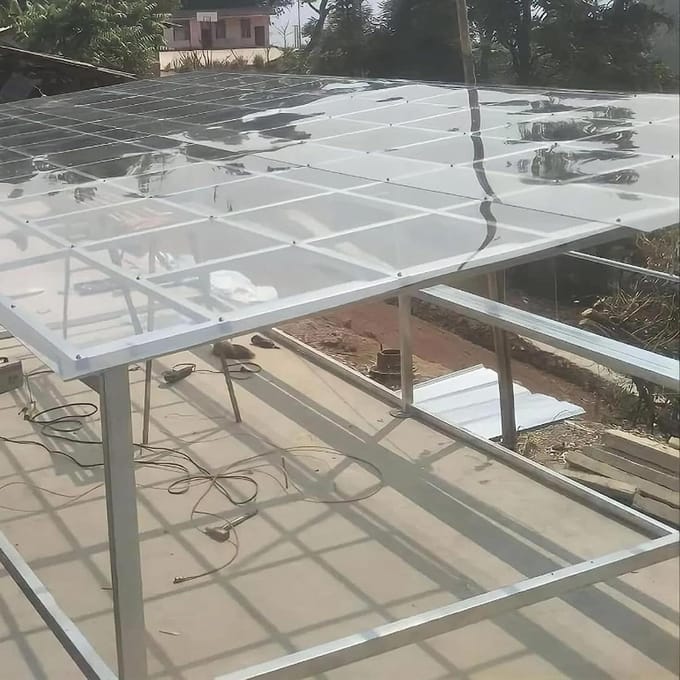 Dakplaten - Plastic panelen - Kas luifel - Weerbestendig - 0.6 x 6 m - Transparant