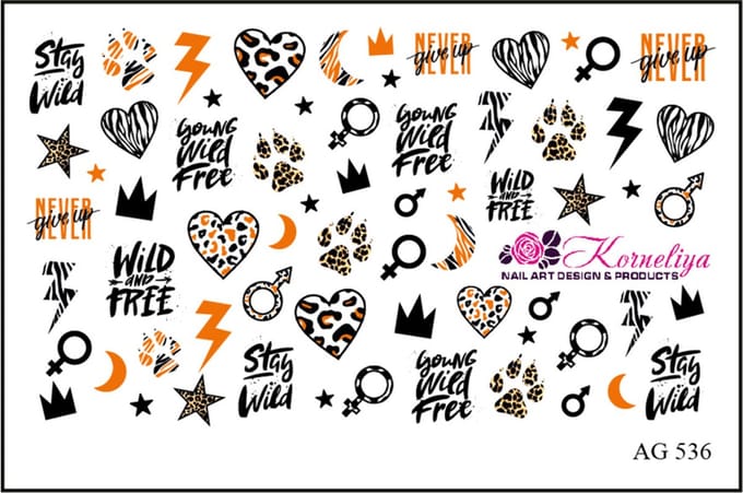 Korneliya Airbrush Waterdecal AG 536