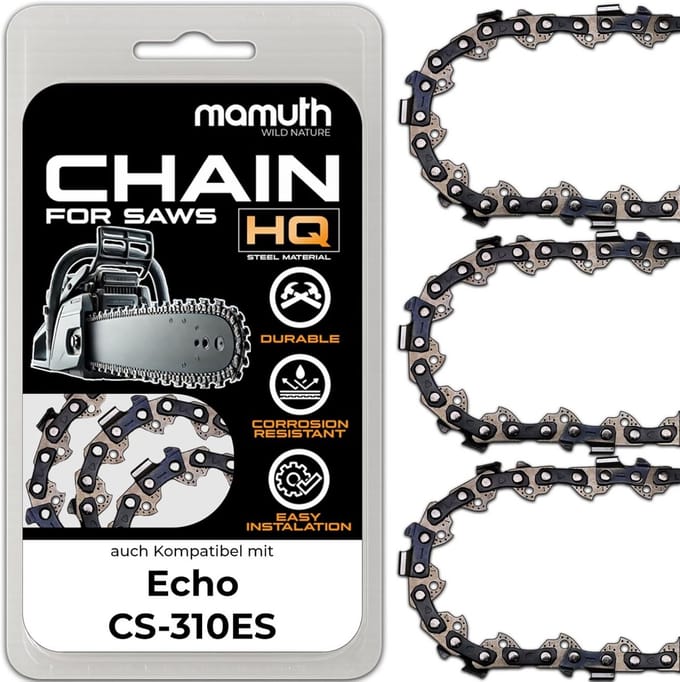 3-Pack Zaagkettingen voor Kettingzaag 35 cm - 1.1mm - 3/8" - 52 Schakels