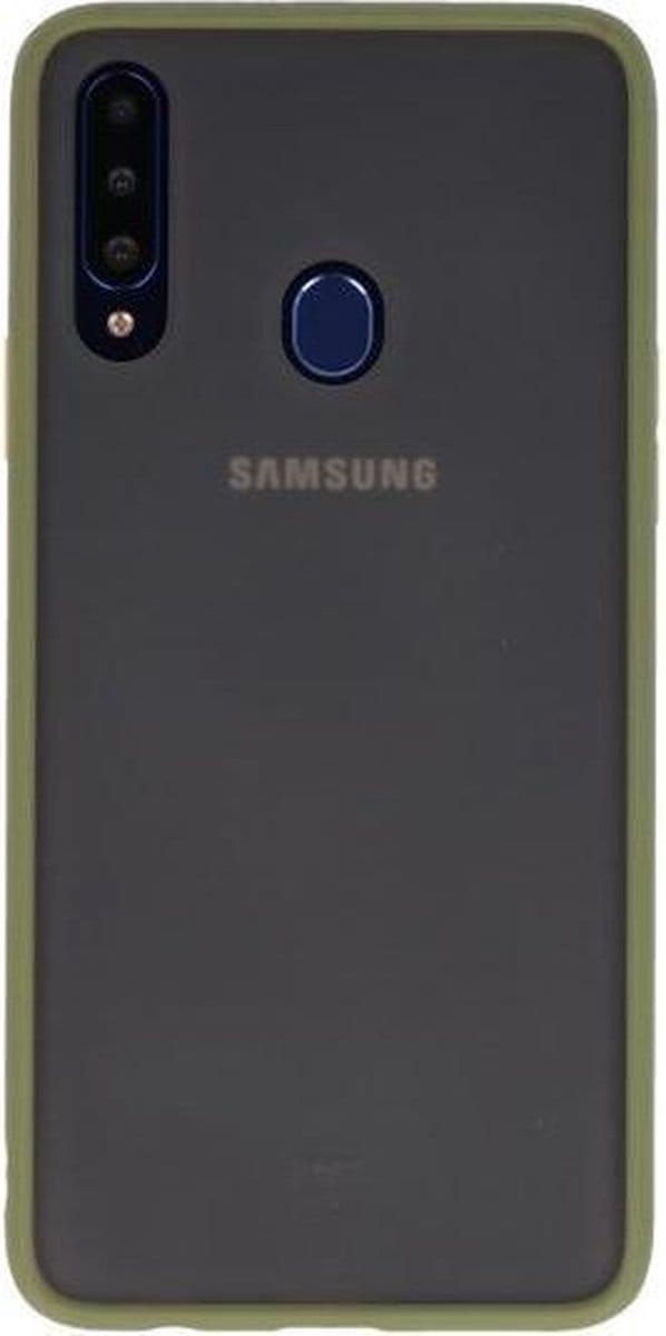 Hardcase Backcover Geschikt voor Samsung Galaxy A20s Groen