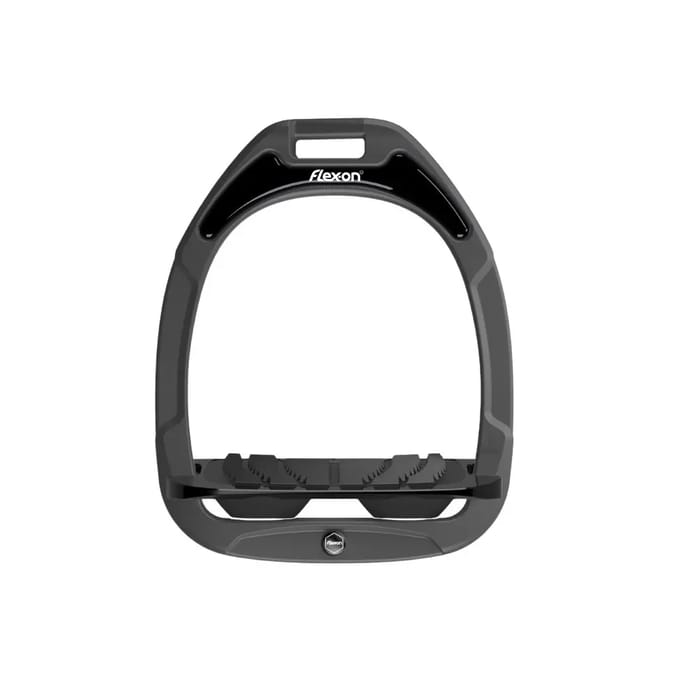 Grijze/zwart hellende grip stijgbeugels Flex-On Green Composite
