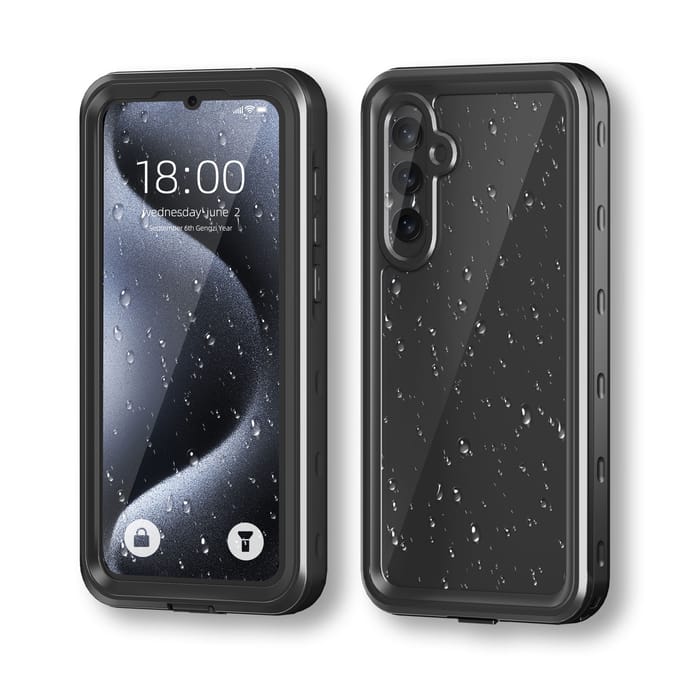 Redpepper Dot Plus Waterproof Backcover geschikt voor Samsung Galaxy A35 - Zwart