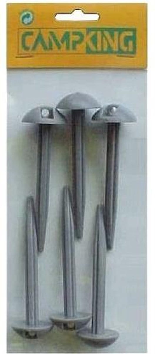 Campking Grondzeilpen - 6 stuks - 10 cm - voor zachte en harde bodem