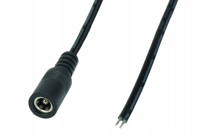 POS DC Kabel TLYp0,5 Socket 2155 L=25cm Zwart