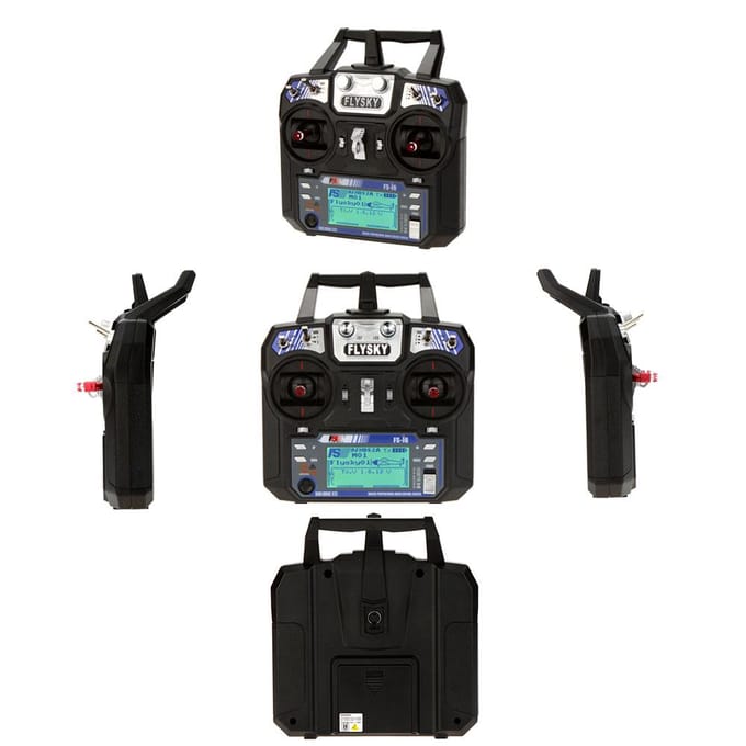 Flysky FS-i6 AFHDS 2A 2.4G 6CH zender f Heli Glider met FS-iA6 ontvanger
