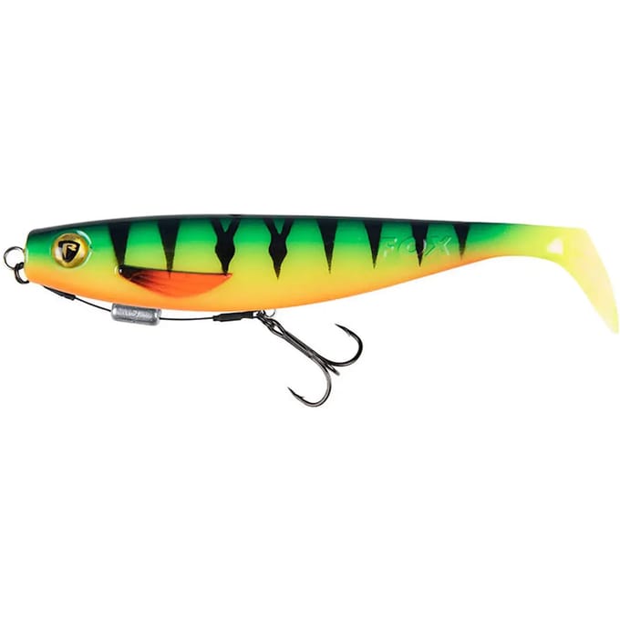 Zacht kunstaas Fox Rage pro shad loaded UV firetiger 5.5"