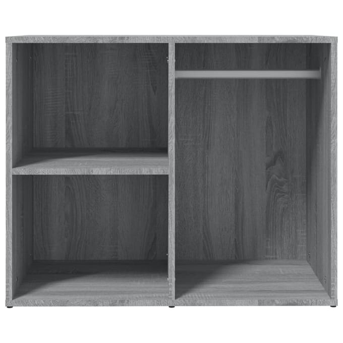 vidaXL - Kledingkast - 80x40x65 - cm - bewerkt - hout - grijs - sonoma - eikenkleur