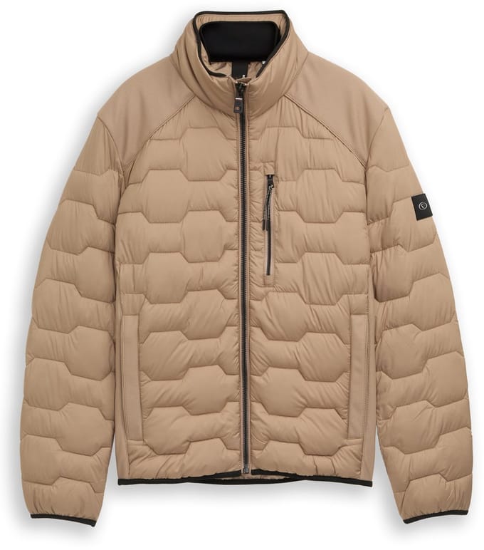 Tom Tailor - Tussendoor jas - Mannen - M - Taupe - Polyester - 1050625