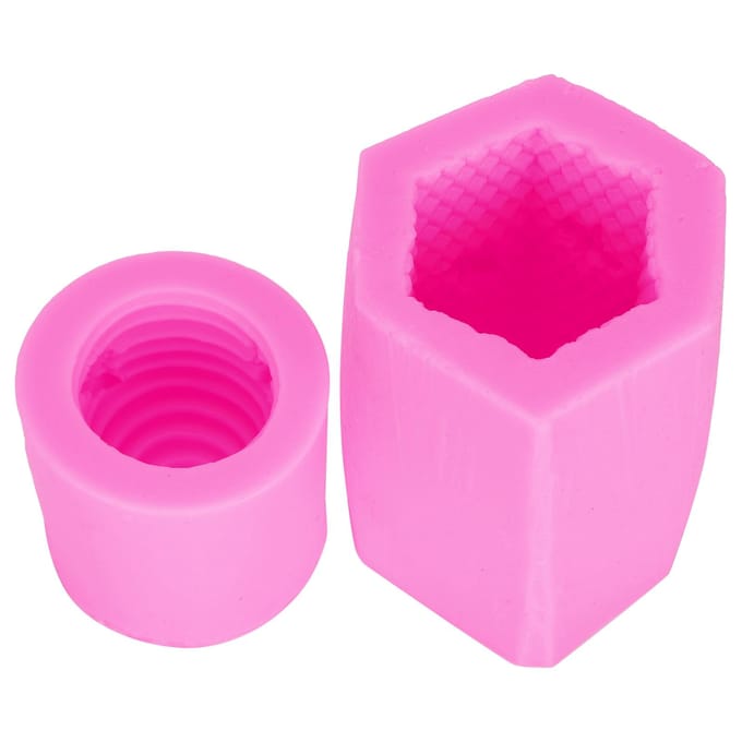 Bijenkorf Kaars Zeepvorm DIY Silicone Cake Chocolade Snoepvorm Accessoire (Roze) pink