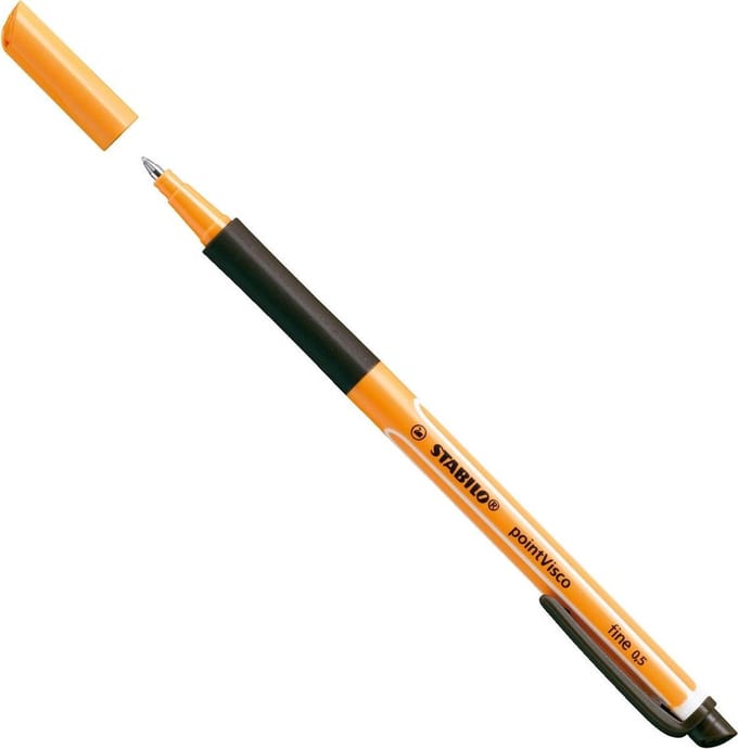 STABILO pointVisco - Rollerball - Gel Inkt - Medium 0,5 mm - Zwart - per stuk