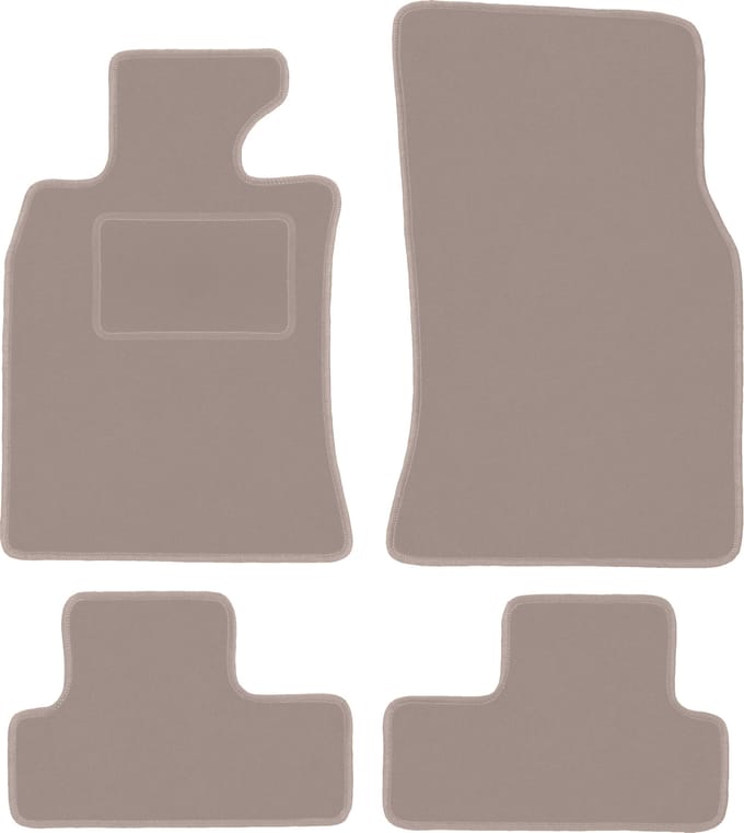 Beige velours matten voor: Mini Cooper R56 hatchback (2006-2013)