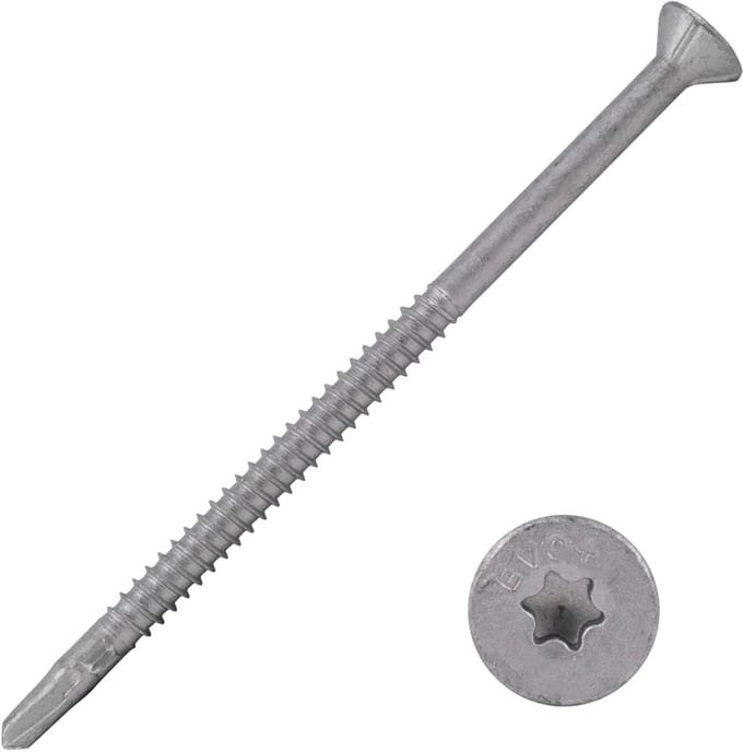 Wovar Vleugelteks schroeven Verzinkt Torx | 5.5 x 100 mm | Torx 25 | Doos 100 stuks