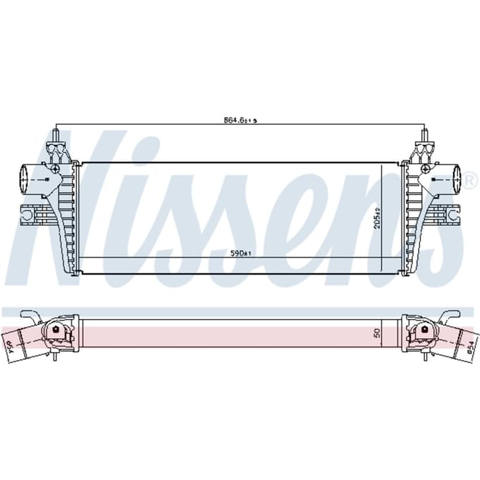 Intercooler NISSENS 961169