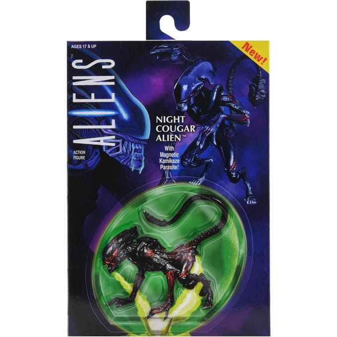 NECA Aliens 7in Fig-Ultimate Kenner Tribute Night Cougar Alien