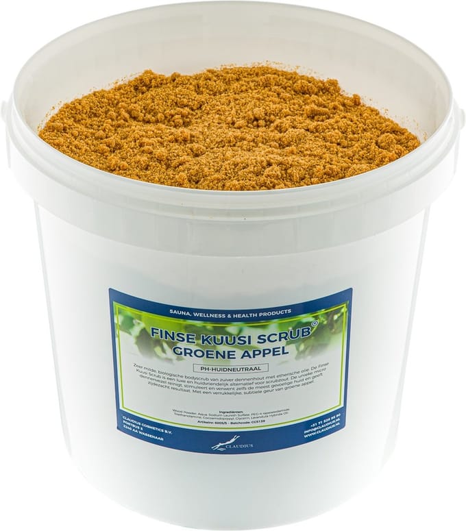 Kuusi Scrub Groene Appel 10 liter - Hydraterende Lichaamsscrub