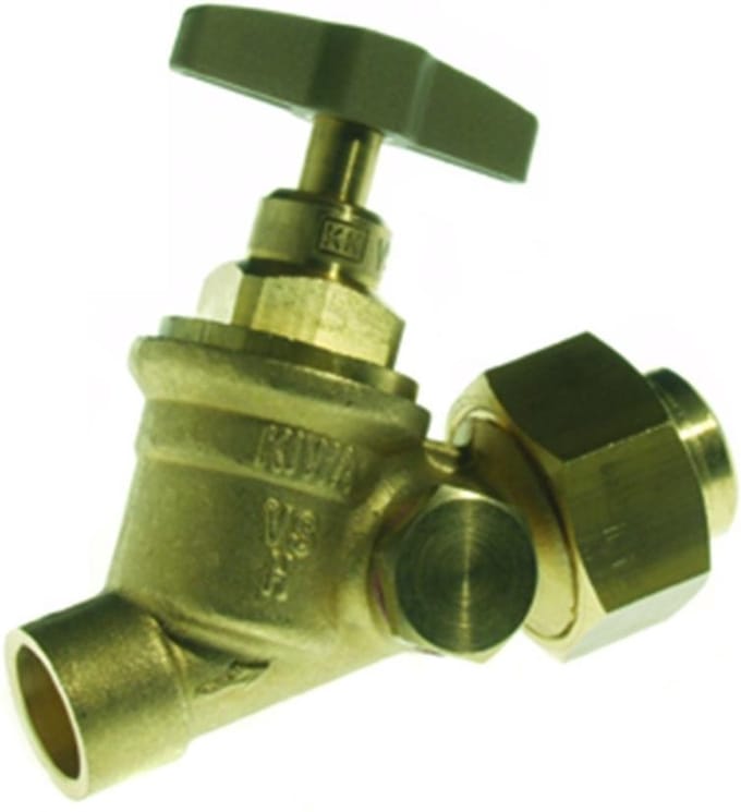 Vsh Stopkraan 12+Aft Cap Messing 494331