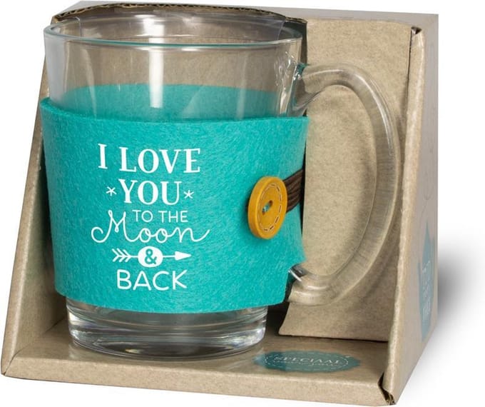 Tijd voor Thee - Theeglas “I love you”