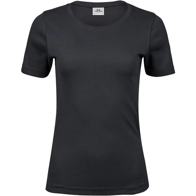Tee Jays - Dames Interlock T-shirt - Black maat S