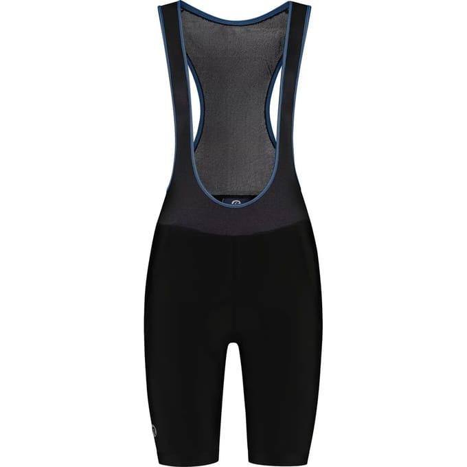 Rogelli Core Dames Korte Fietsbroek - Bretels - Zeem - Zwart/Blauw