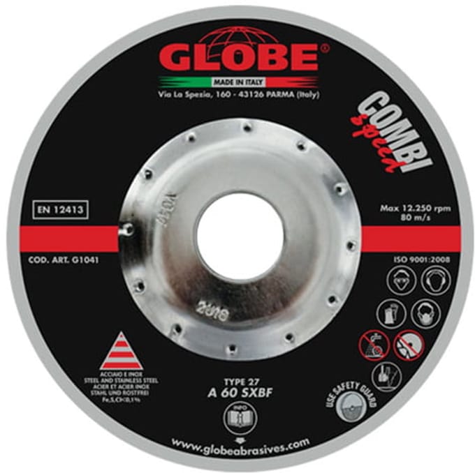 Globe G1041 Combinatieschijf 125x2x22,2mm 50 stuks