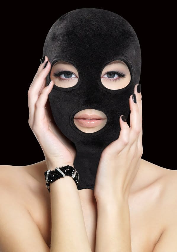 Masque avec des trous pour la bouche et les yeux Aïe ! par prises