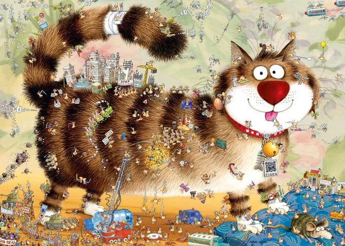 Heye puzzel katten 1000 stukjes - Legpuzzel voor volwassenen.