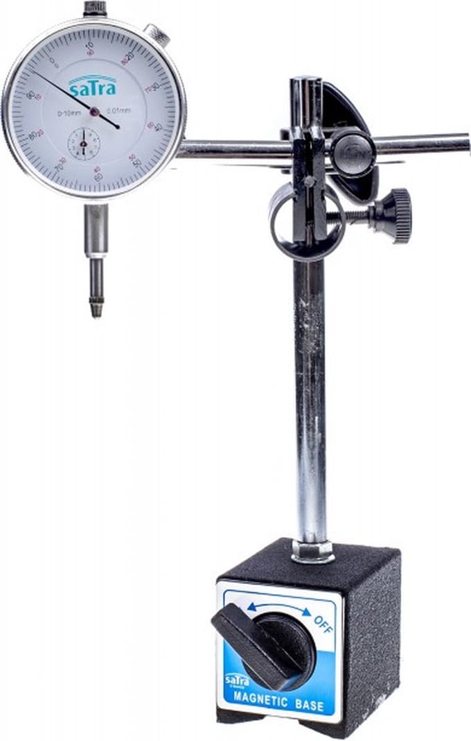 Meetklok met magneetstatief - Meetklokindicator DTI - 0 tot 10 mm - SATRA