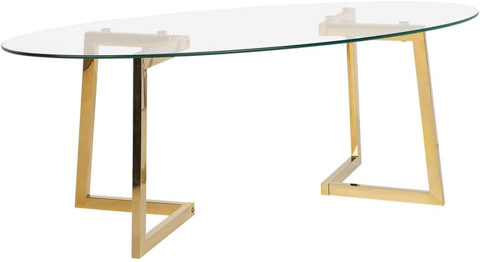 FRESNO - Salontafel - Goud - Glas