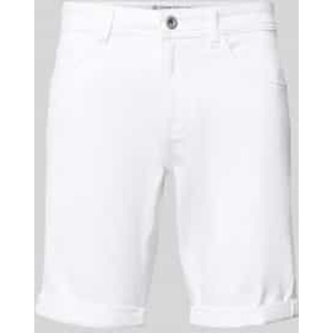 slim fit korte jeans van katoenmix