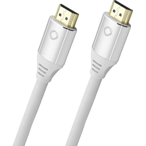 Oehlbach D1C92491 HDMI-kabel HDMI Aansluitkabel HDMI-A-stekker, HDMI-A-stekker 2.00 m Wit 8K UHD