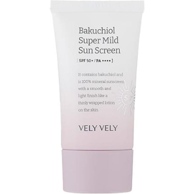 [VELY VELY] Bakuchiol Super Mild Sun Screen SPF 50+ PA++++ 50ml white