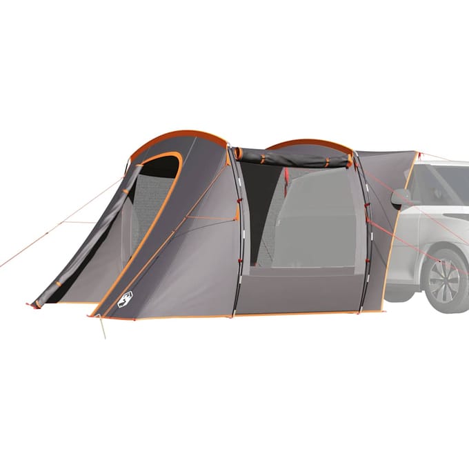 vidaXL - Autotent - waterdicht - grijs - en - oranje