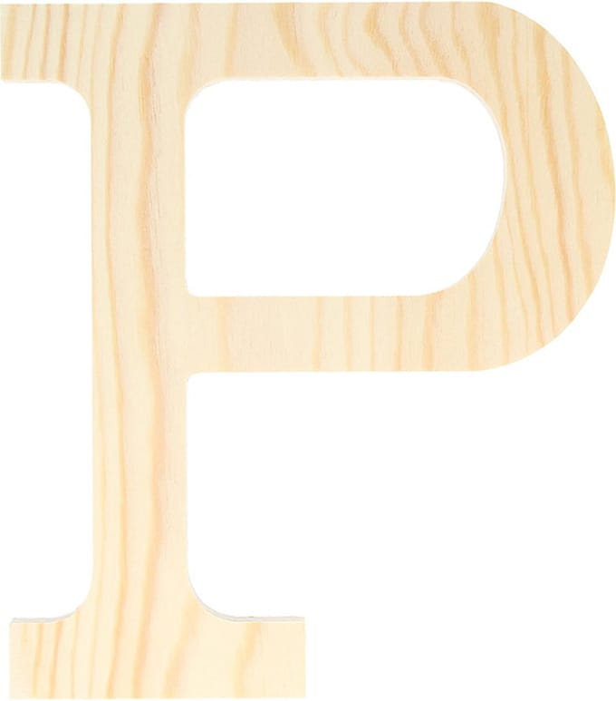 Artemio houten letter P 19 cm