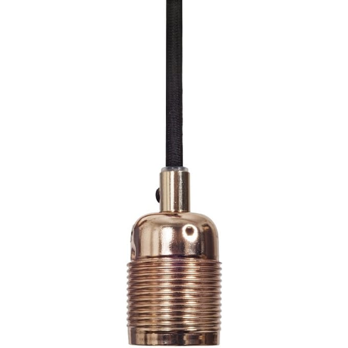 Frama - Frama - Kabel met fitting - E27 - koper - zwart