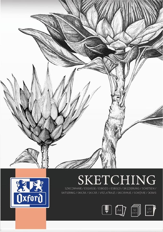 Tekenblok oxford sketching a4 50 vel | 5 stuks