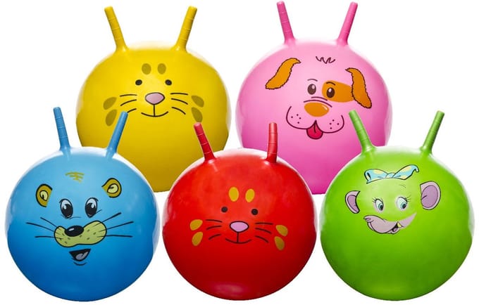 Duckiez Springbal 46cm Dierengezicht - 1 stuk