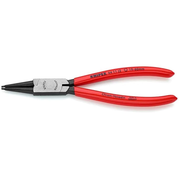 KNIPEX borgveertang J 2, voor binnenringen, boringen Ø 19-60 mm, rechte punten, chroom-vanadium-staal