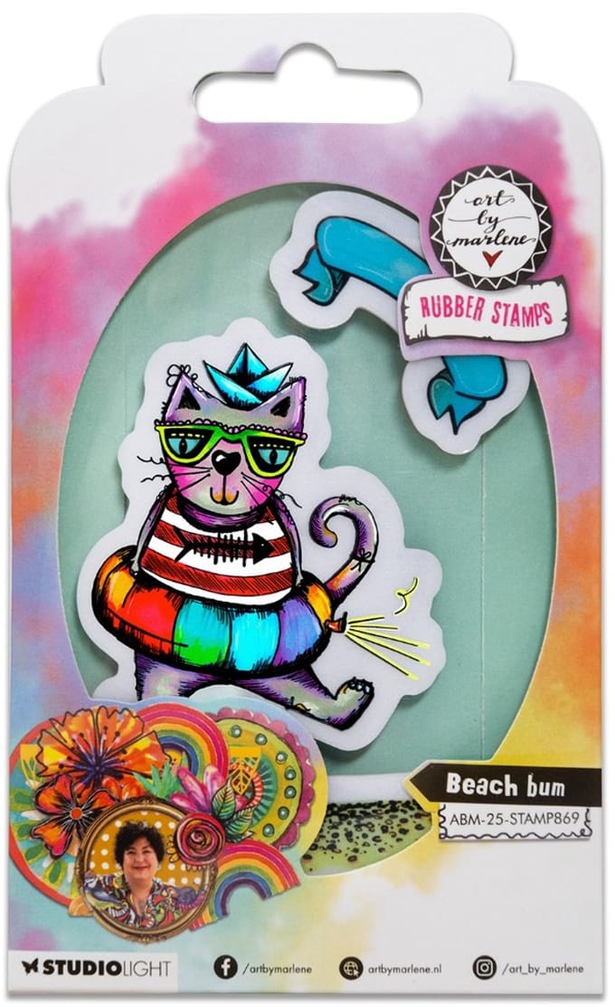 Cling stamps beach bum - ABM 25 collection nr. 869