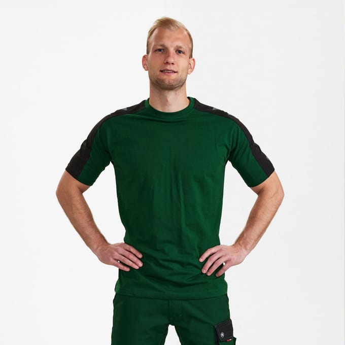 Engel Galaxy T-shirt 9810-141 - Green / Black - 2XL